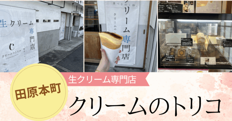 【田原本町】生クリーム専門店「クリームのトリコ」！絶品クレープとアイス、お土産にも最適な一品